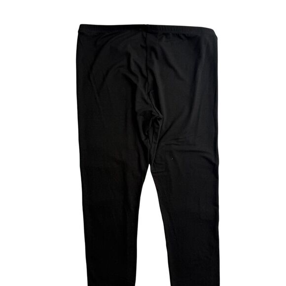 Eileen Fisher Leggings Black Viscose Blend Size Medium Petite Career Comfy - Picture 6 of 9